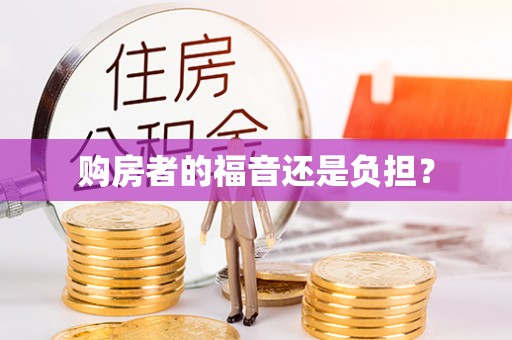 长泰购房者的福音还是负担？
