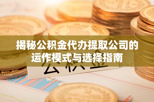 长泰揭秘公积金代办提取公司的运作模式与选择指南