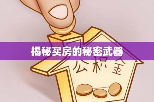 长泰揭秘买房的秘密武器