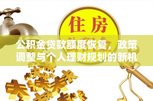 长泰公积金贷款额度恢复，政策调整与个人理财规划的新机遇