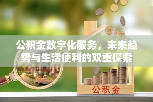 长泰公积金数字化服务，未来趋势与生活便利的双重探索