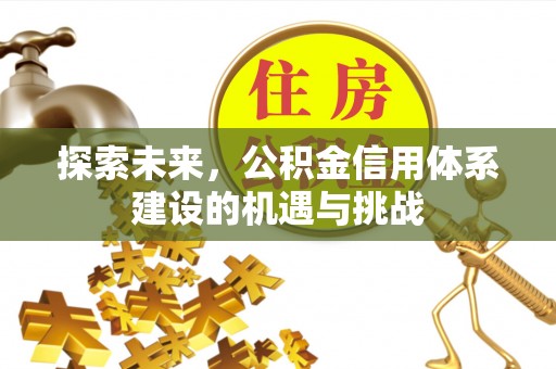 长泰探索未来，公积金信用体系建设的机遇与挑战