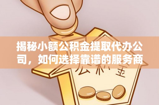 长泰揭秘小额公积金提取代办公司，如何选择靠谱的服务商？