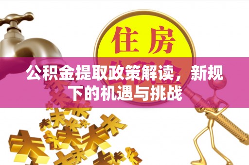 长泰公积金提取政策解读，新规下的机遇与挑战