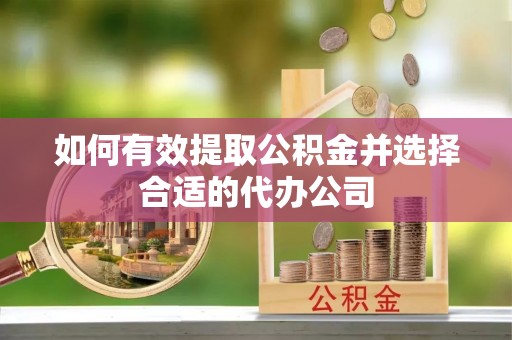 长泰如何有效提取公积金并选择合适的代办公司