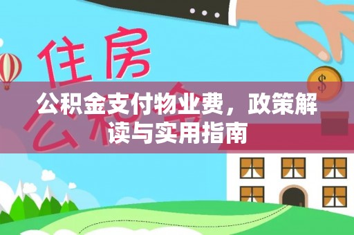 长泰公积金支付物业费，政策解读与实用指南